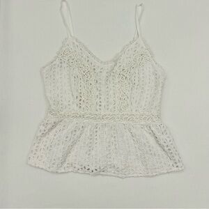 Japna White Lace Tank Top